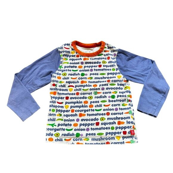 Little Bird By Jools Veggie L/S Tee 5/6 - Picture 1 of 6
